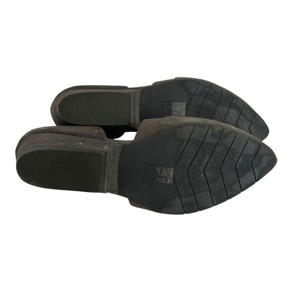 Eileen Fisher Womens Size 11 Gray Suede Hilly Wedge d'Orsay Pump - Picture 7 of 8